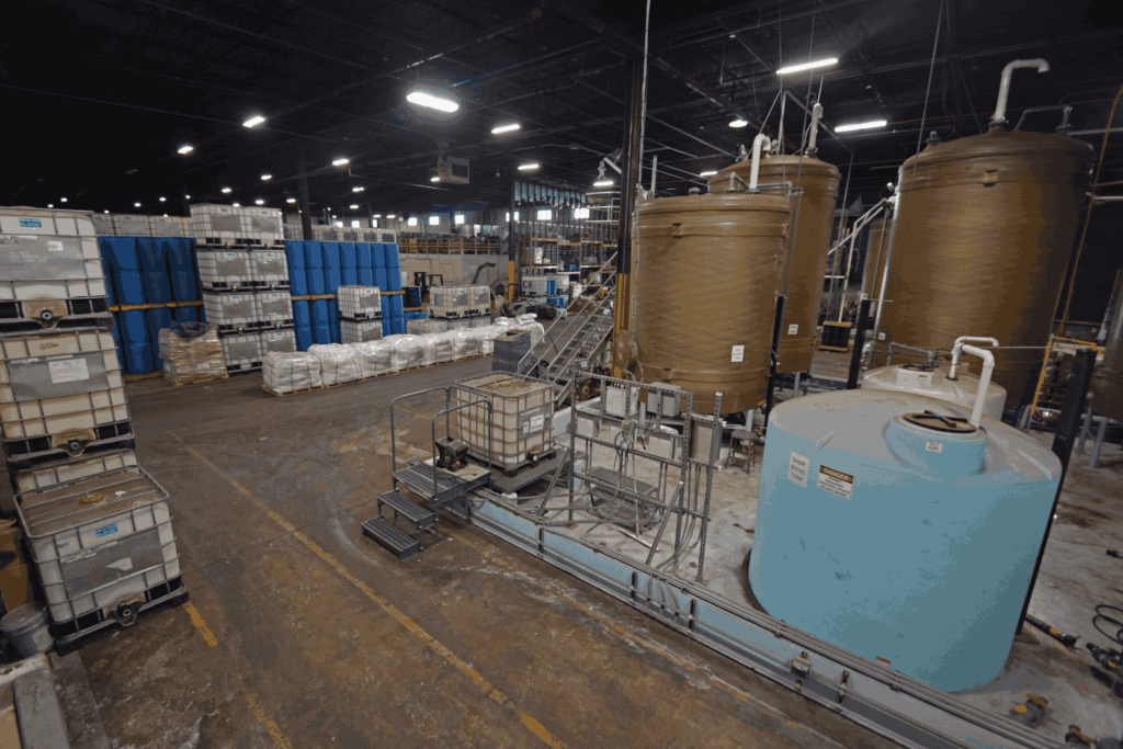 Custom Blend Chemical Production Area